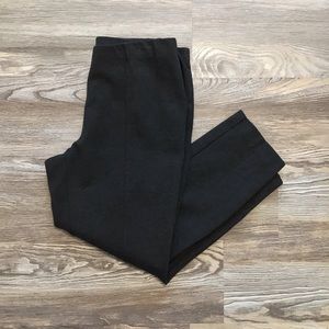 J Jill Gray Mid Rise Pull On Ankle Ponte Pants Slim Leg Medium Petite